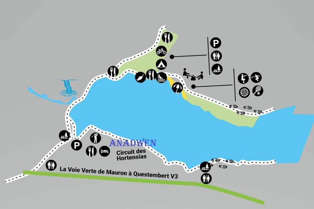 Cottage Anadwen Au Pied Du Lac Au Duc Et Son Golf 普罗尔梅尔 外观 照片